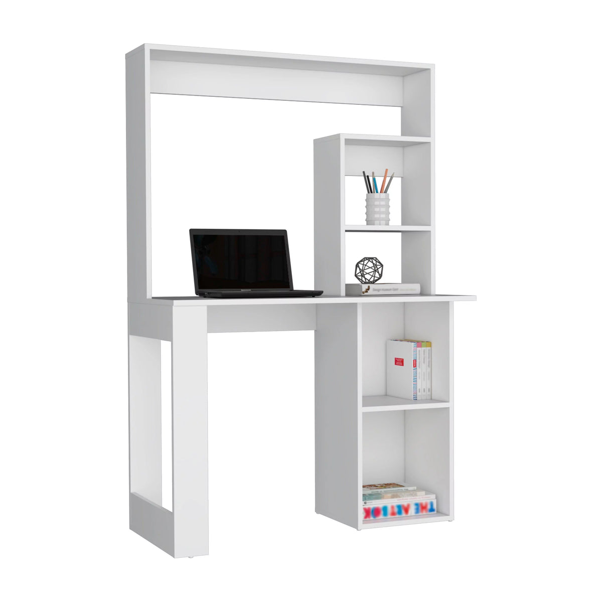 Desk With Hutch and Shelves B517