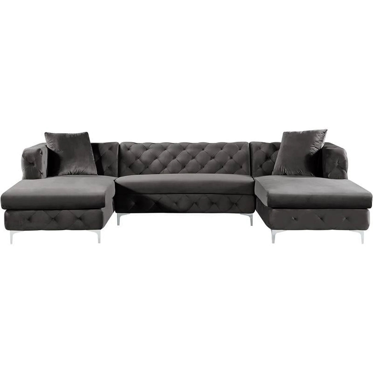 3-Piece Velvet Sectional C33496