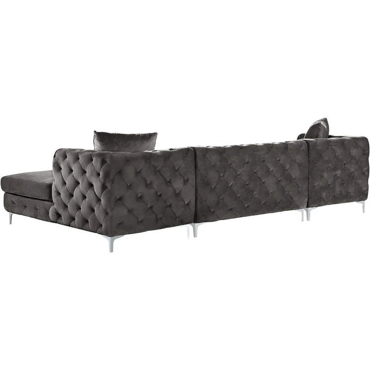 3-Piece Velvet Sectional C33496