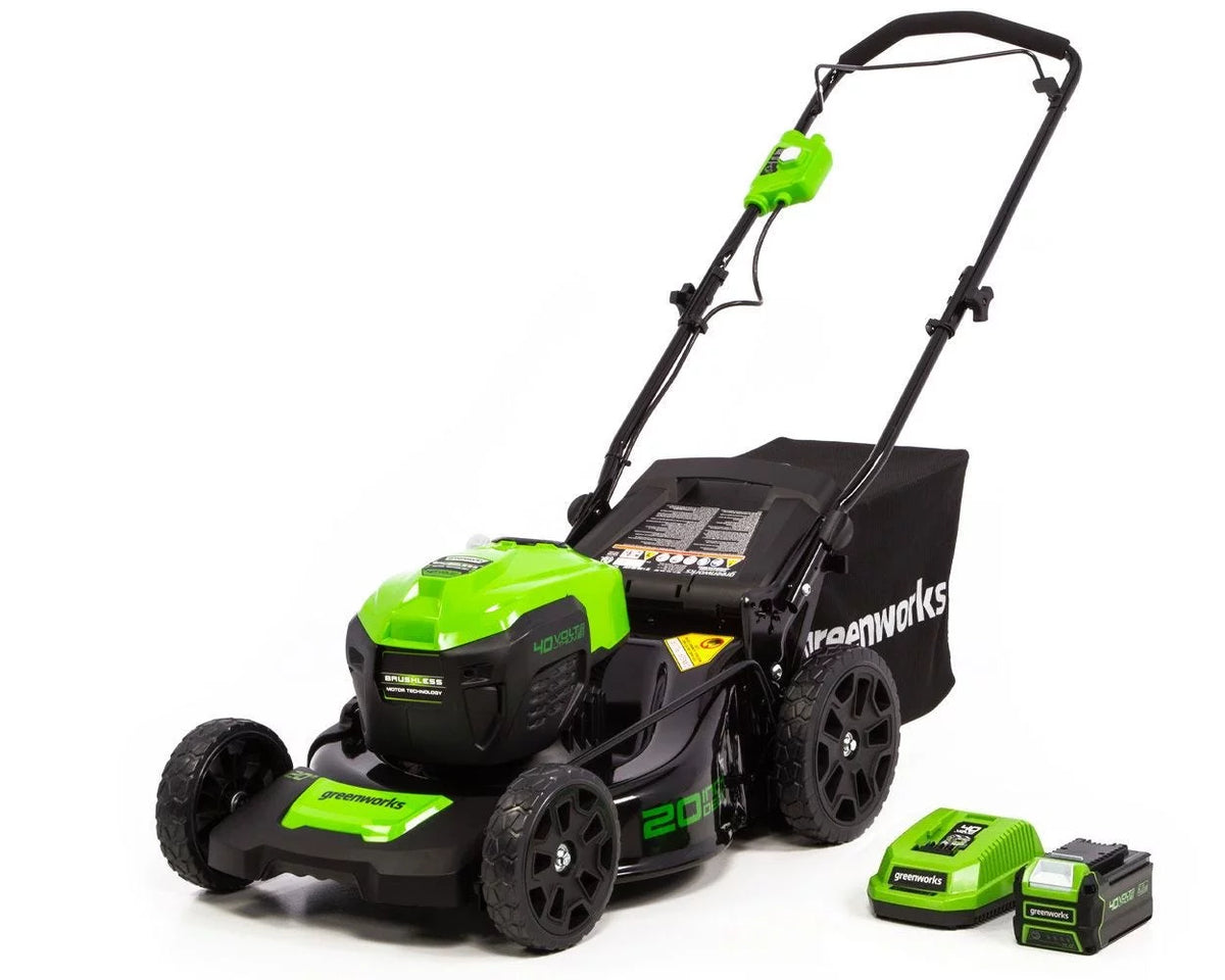 40V 20 Brushless Push Lawn Mower with 4.0 Ah Battery & Quick Charger H17983