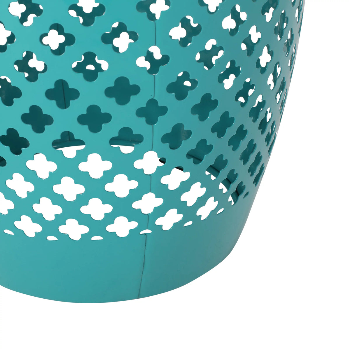 Teal Outdoor Iron Side Table B46009